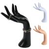 Elegantní 29cm figurína ruka PVC 3barevný stojánek na prsteny Realistický stojánek