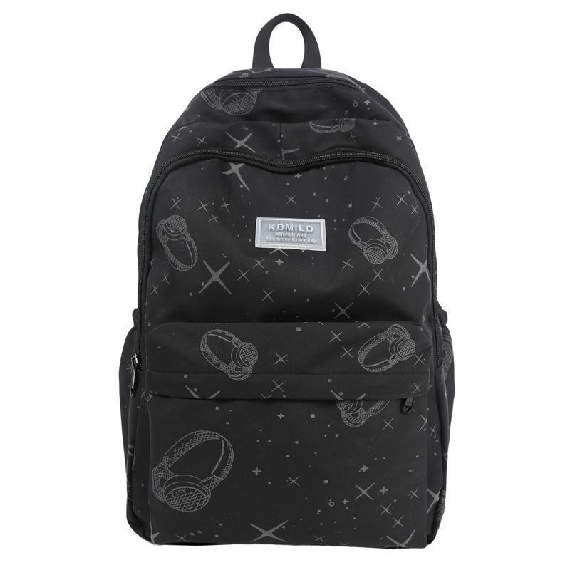 

Рюкзак для ученика средней школы, женский рюкзак с принтом звезд, мужской дорожный рюкзак большой вместимости Large