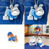 Adorable Plush Keychain Accessories Featuring Highland Terrier Dachshund Dogs For Gifts