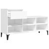 Vidaxl Shoe Rack, White, 102X36X60 Cm, Wood-Based Material