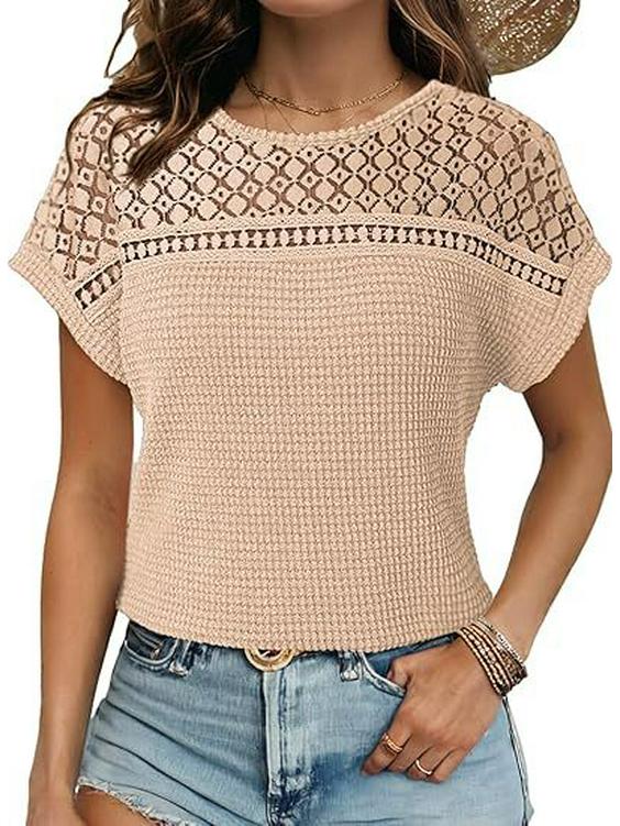 

Women s European American Style Raglan Sleeve Hollow Breathable T-shirt XL