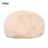 Fashion Plush Pure Color Vintage Ladies Beret Classic Female Bonnet