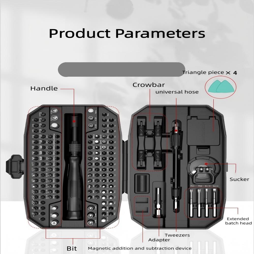 152 in1 Multi-function Precision Screwdriver Tool Set Glasses Watch Computer Mobile Phone Disassembly Repair Screwdriver