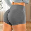1 Stück Shorts Fitness Hüfte Elastisch Einfarbig Enganliegend Yoga Hohe Taille Lässig Chemiefasermischungen Fitnessstudio