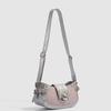 2025 New Sweet Cool Spicy Girl Motorcycle Bag Fashion Commuter Shoulder Underarm Bag High-Quality Texture Crossbody Bag Trendy