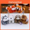 Cute Cow Cartoon Duck Frog Fox Rabbit Crouching Plush Toy For Children Gift
