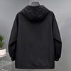 Plus Size 4XL-11XL Autumn Waterproof Trench Coat for Men Windbreaker Casual Long Sleeve Oversize Men's Jackets Hooded