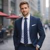 Luxury Stripes Mens Tie Woven Soft Cotton Necktie Classic Cravat Gift