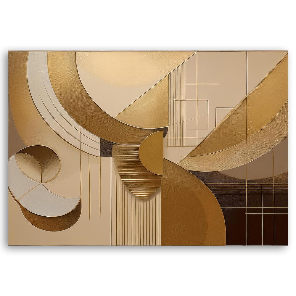 Canvas Print, Geometric Abstraction Beige