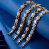 Xiaohongshu Premium Multi-Color Zircon Diamond Bracelet for Women
