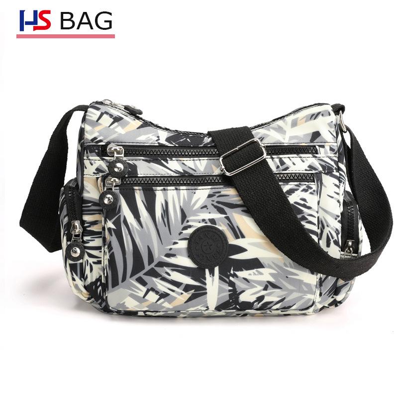 Women's Water-Repellent Nylon Crossbody Bag - Large Capacity Casual Outdoor Shoulder Backpack