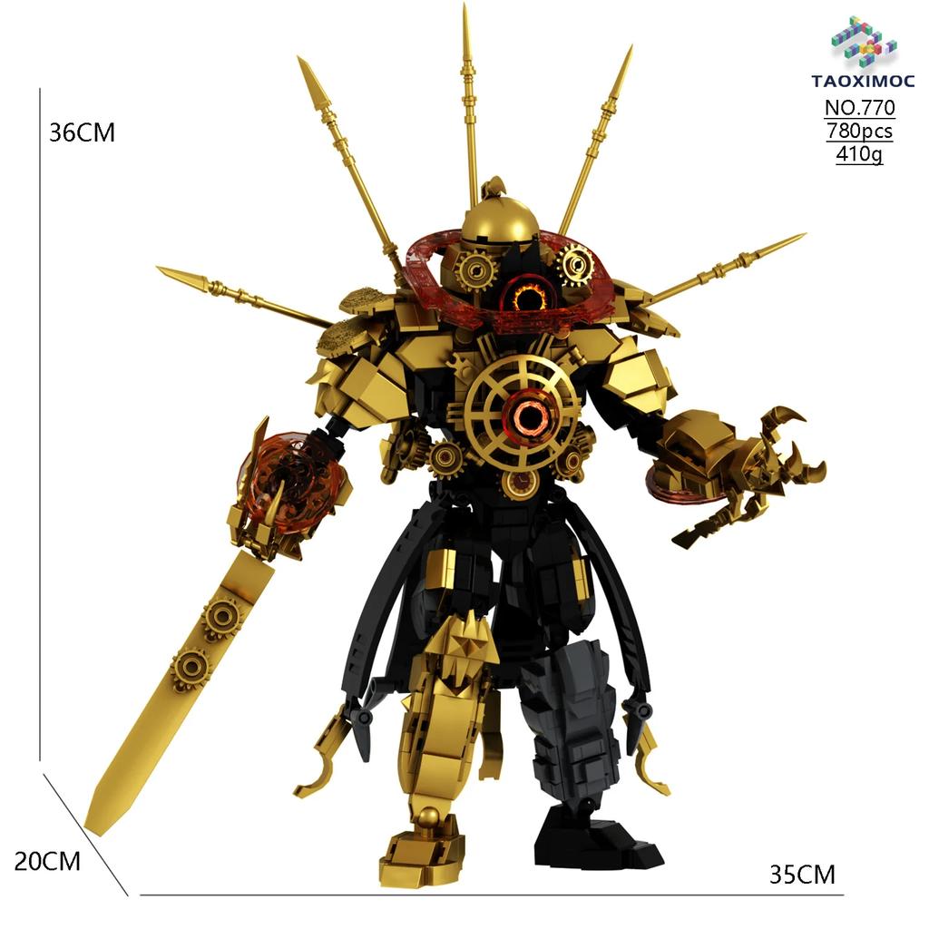 Skibidi Toilet MOC Abstract Building Block Set Monitor Doomsday Watcher Titan TV King Scale Model Compatible With Block Bricks Toys Playsets
