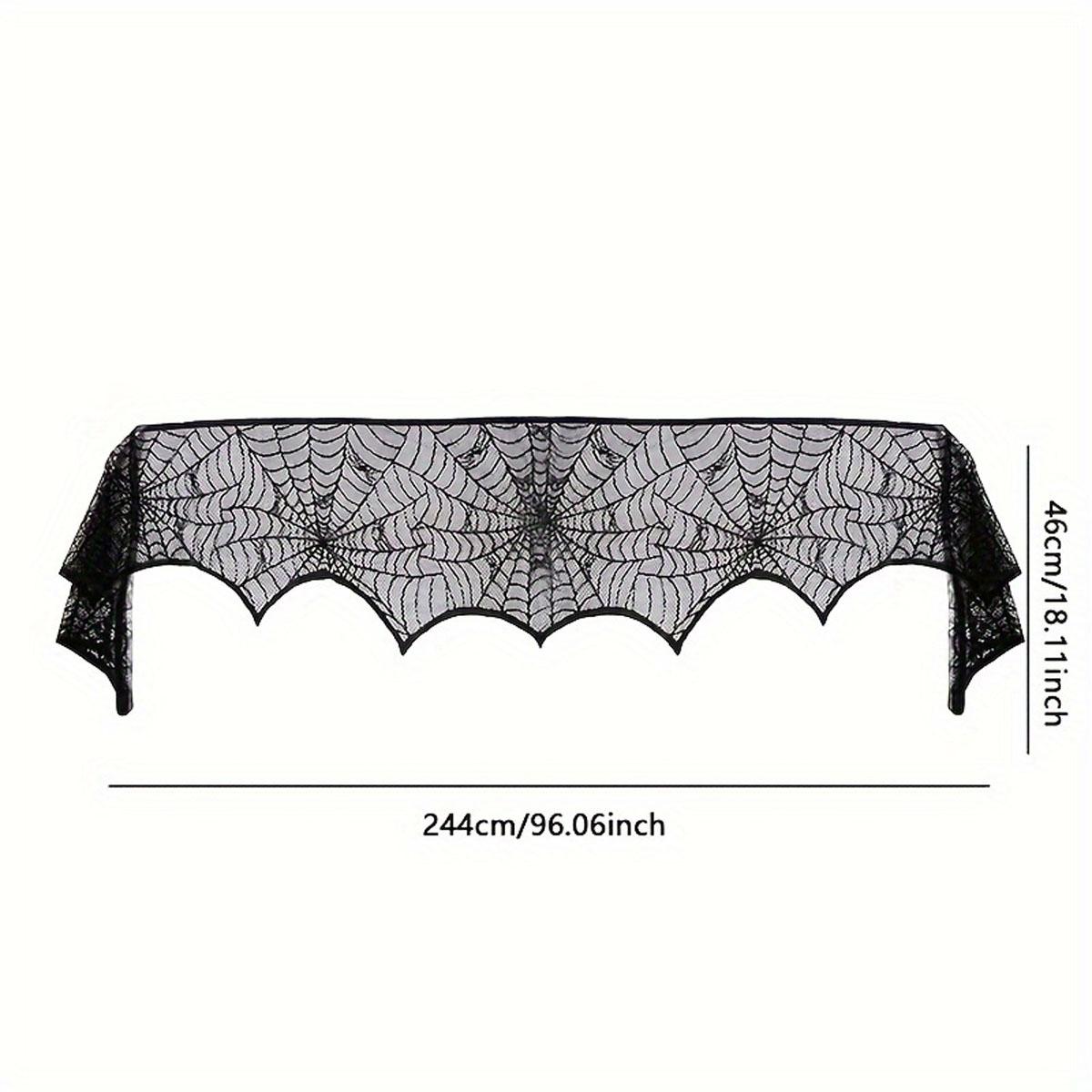 

1pc-Halloween Decoration Cloth Black Lace Halloween Spider Web Ghost Party Decoration Cloth