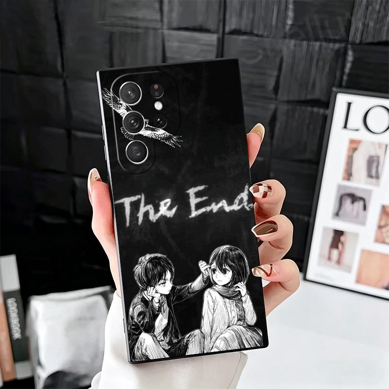 A-Attack On T-Titan Mikasa Soft Phone Case for Samsung Galaxy S26 S25 Edge S24 Ultra S23 Plus S22 S21 FE S20 Black Cover Back Sh