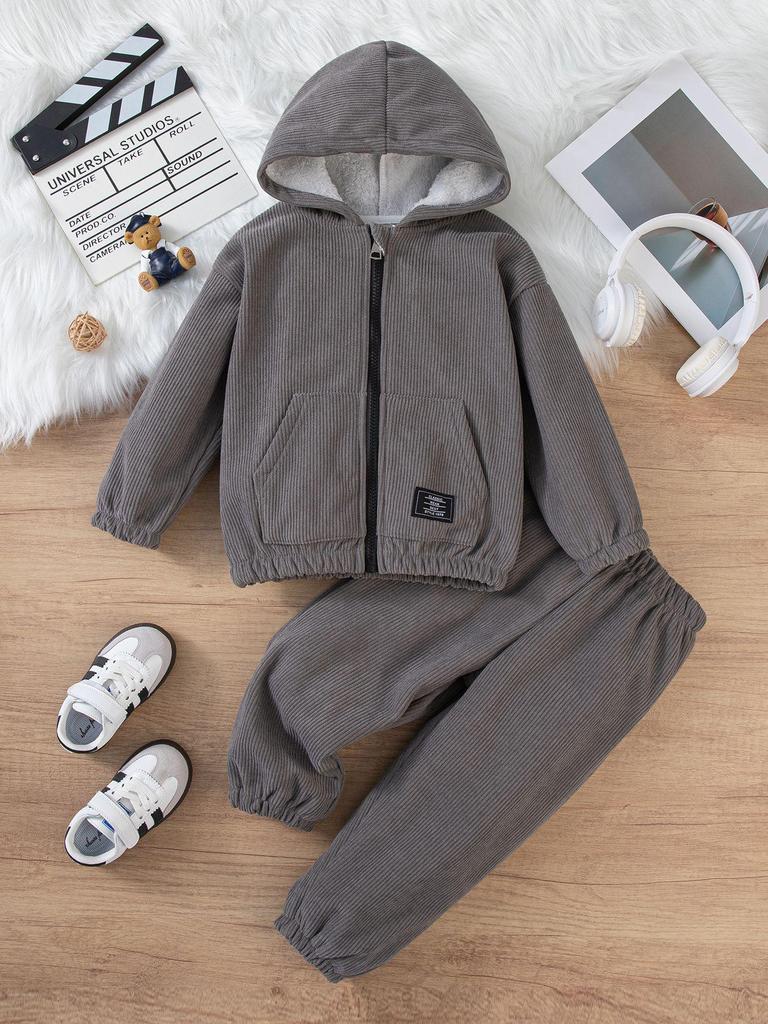Girls' Autumn 2025 Fashion Hooded Sweatshirt & Long Pants Set