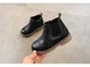 Martin-Stiefel für Kinder: 2025 Herbst/Winter, Schwarze Kurzstiefel im koreanischen Stil für Mädchen und Jungen, Britischer Stil, Weiche Sohle.