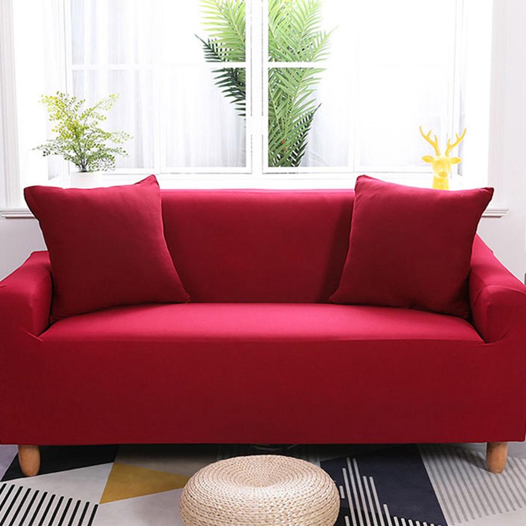 7 Solid Colors 3 Seater Household Stretch Elastic Sofa Couch Protective Slipcover Hot Sale