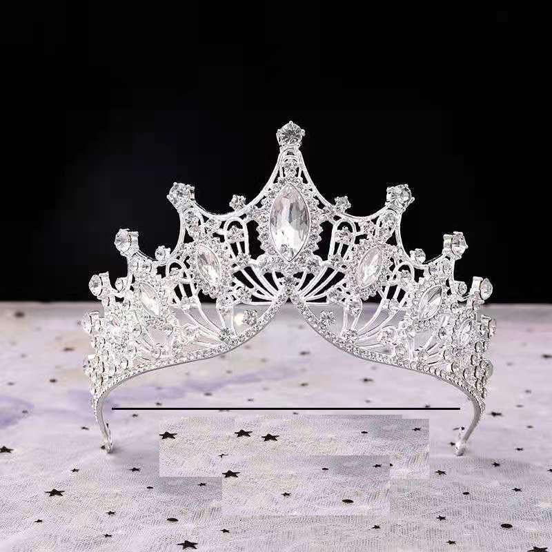 Children's Rhinestone Princess Crown Hairband - Bridal Headpiece & Korean-Style Headwear for Girls