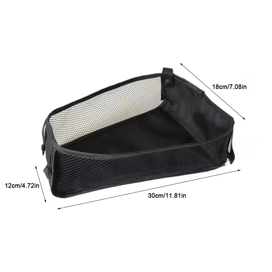

Сумка-органайзер на дно детской коляски для хранения на улице, контейнер-корзина для салфеток и игрушек с жестким дном, сетчатый держатель-сумка для коляски