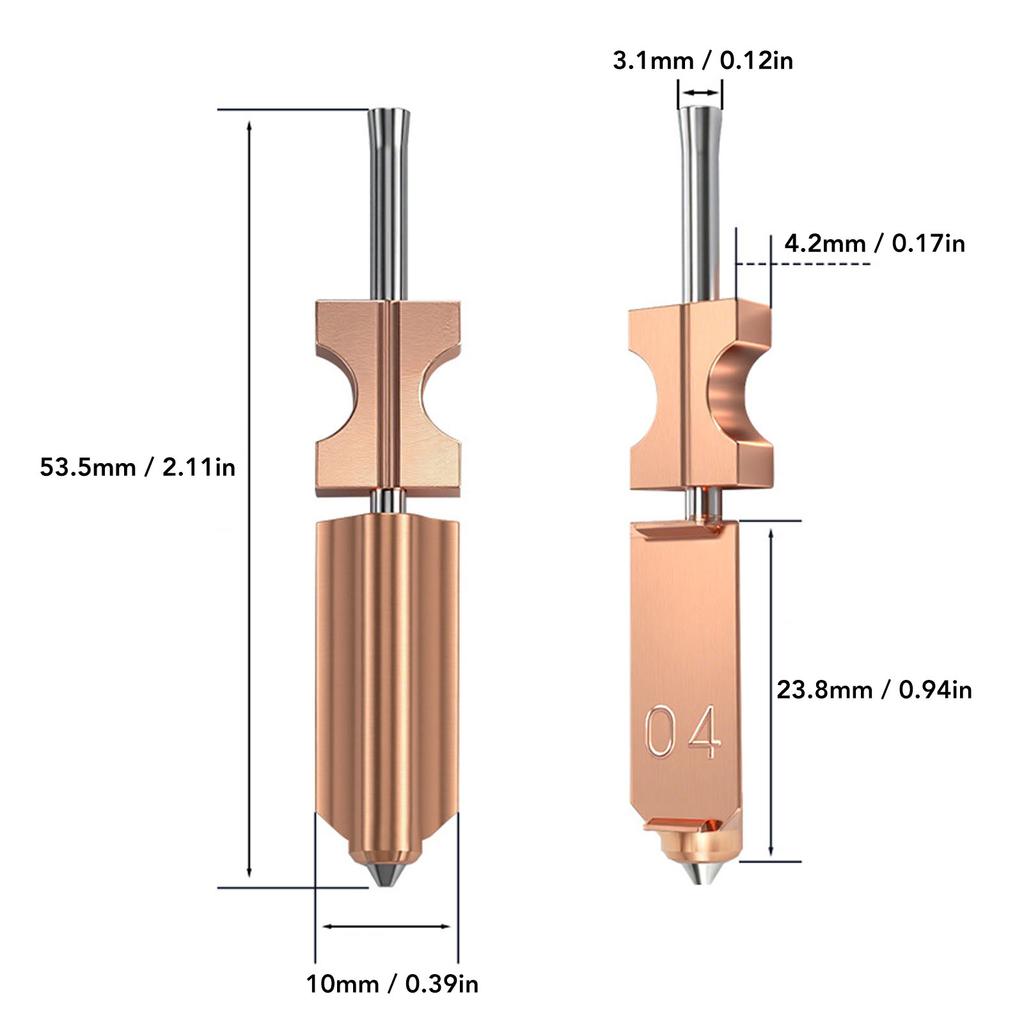 0.4mm Hardened Steel Nozzle for Flashforge AD5X 3D Printer Quick Detachable Hotend Nozzle with Silicone Sleeves Cleaning Brushes