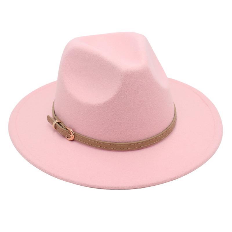 British Top Hat Punk Jazz Hat Men'S And Women'S Stage Felt Hat Performance Woolen Hat Fedora Hat Elegant Gambler Hat