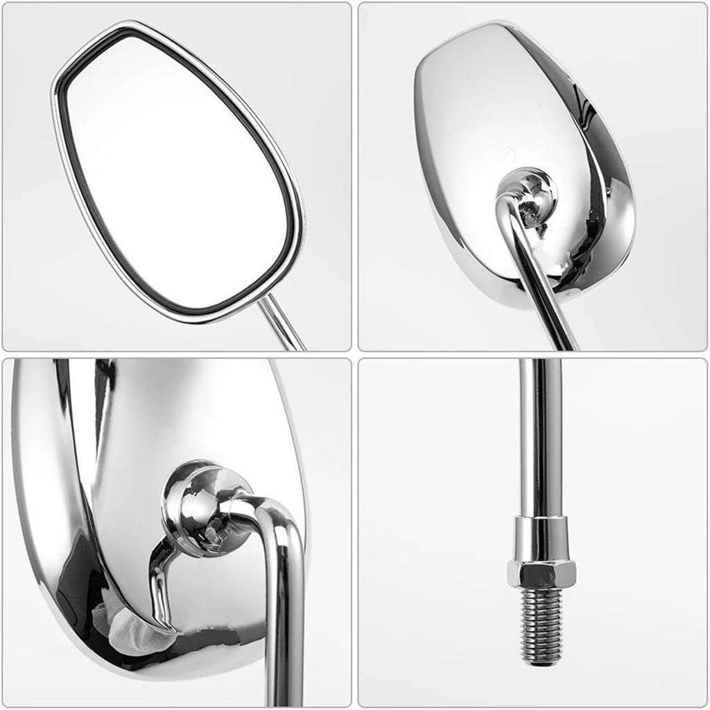 Side Mirrors Reversing Side Mirrors for S&uzuki for GN125 Motorcycle Rearview Mirror 10MM Motorcycle Rearview Mirrors