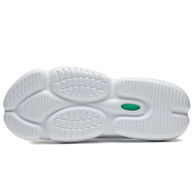Li Ning Speed 8 Quiet Slip Resistant Abrasion Resistant Slide Slippers Men's White Green ABTS009-14
