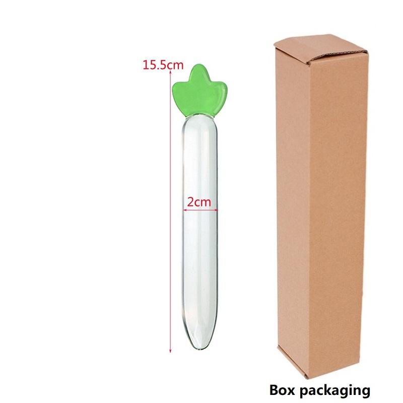 Glass Crystal Dildo Anal Plug Lesbian Sex Toy Vaginal Clitoral Stimulation Stick Smooth Sex Product For Female Masturbation