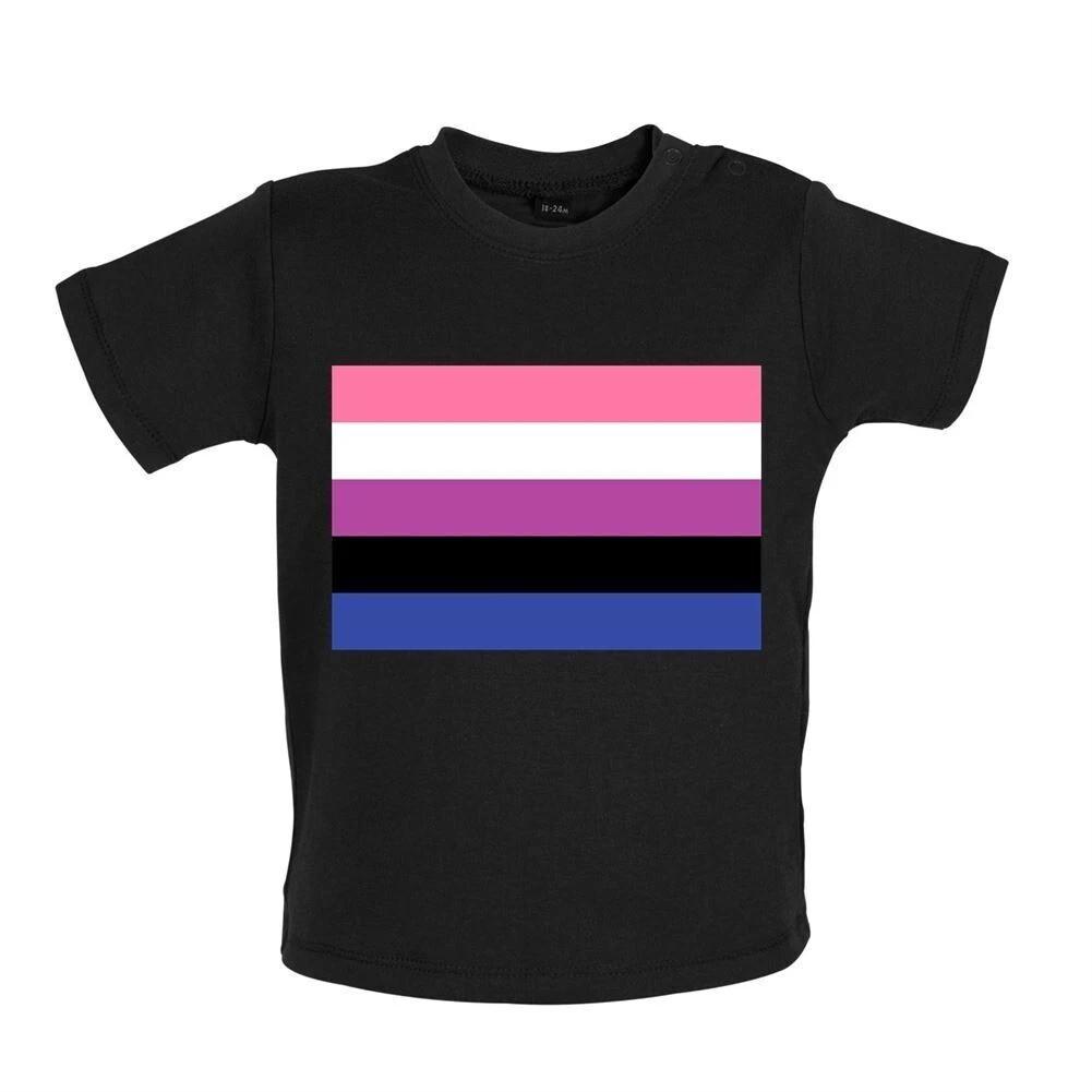 

LGBT Flags Gender Fluid - Baby Kids Boys Girls Unisex T-Shirt / Babygrow - fluid Queer Pride Non-Binary 110