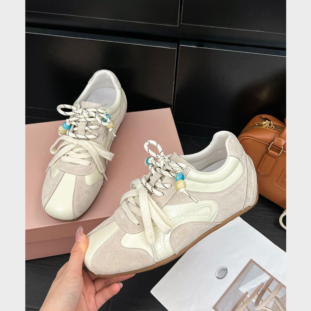 Retro Innenhöhenerhöhung Kontrastfarben Spleißen Deutsche Trainingsschuhe Damen 2025 neu vielseitige flachbodige lässige Sport-Forrest-Gump-Schuhe