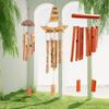Bamboo Wind Chime Hanging Modern Natural Sounds Gift Hanging Bell Wind Bell For Room Balcony Porch Indoor Decor