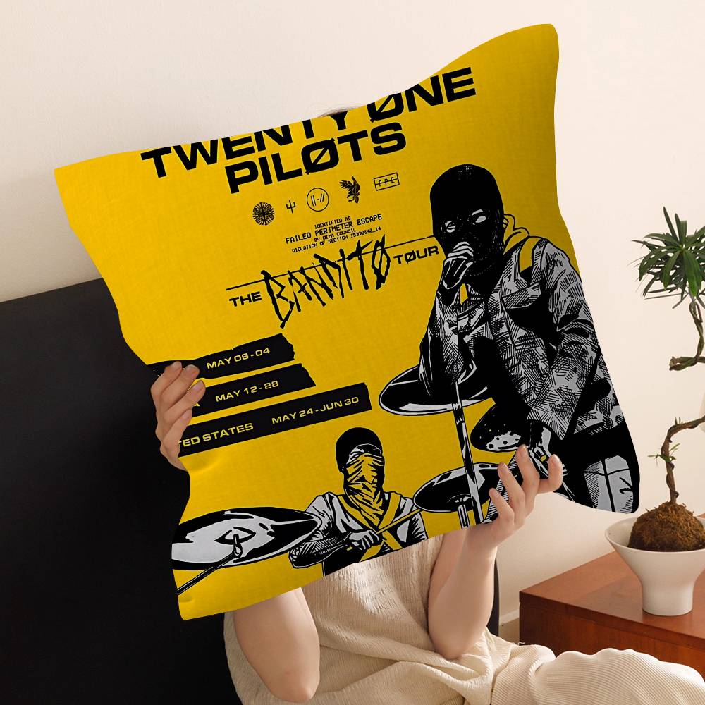 T-Twenty One Pilots Pillow Cover Design Cushion Cover Decor Holiday Decorati