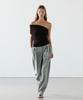 Masimodutti Asymmetrical Drape Neck Top