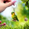 Cute Parrot 2D Acrylic Keychain, Decorative Hanging Charm for All Events & Holidays, Ideal Gift Choice