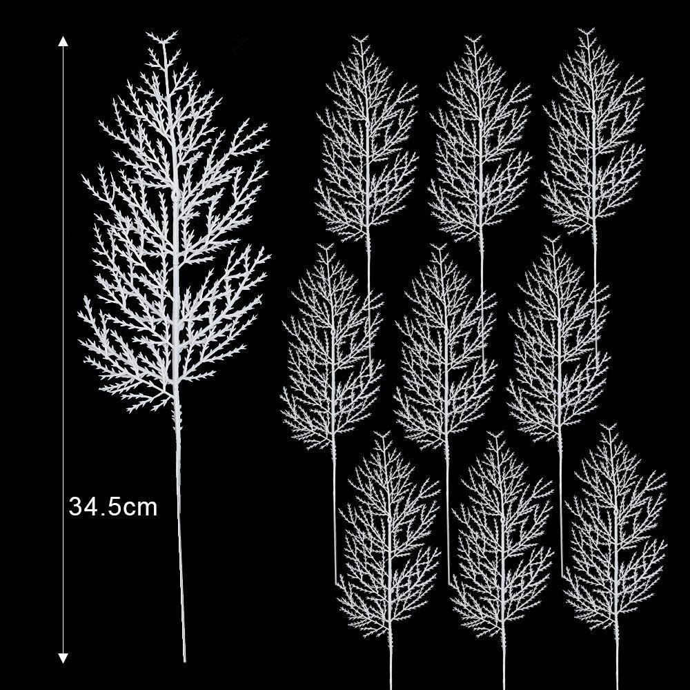 Christmas Tree White Artificial Pine Needles Ornaments DIY Artificial Wreath Garden Decoration Plant New Year Party Decor Supply