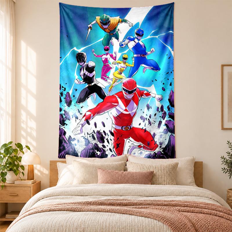 Power Rangers Tapestry Highquality for Decorating Living Room Bedroom Dorm Walls Ideal As Bedroom Wallart Orholiday Gift