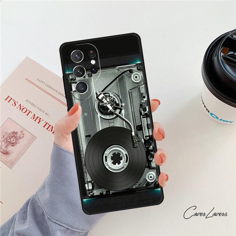 Vinyl DJ Record Art Phone Case For Samsung Galaxy S24 S25 S23 S22 Ultra Note 10 20 Plus S20 S21 FE Cover