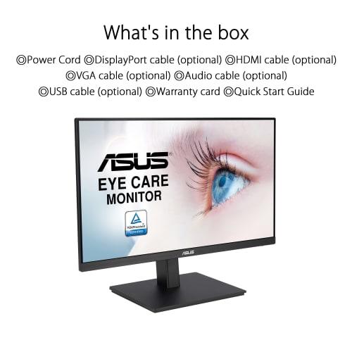 [.co.jp Exclusive] ASUS Monitor Eye Care VA24EQSB 23.8 inch / Full HD / 1920 x 1080 / IPS Frameless / 75Hz / Adaptive-Sync / Blue Light Reduction / Fl
