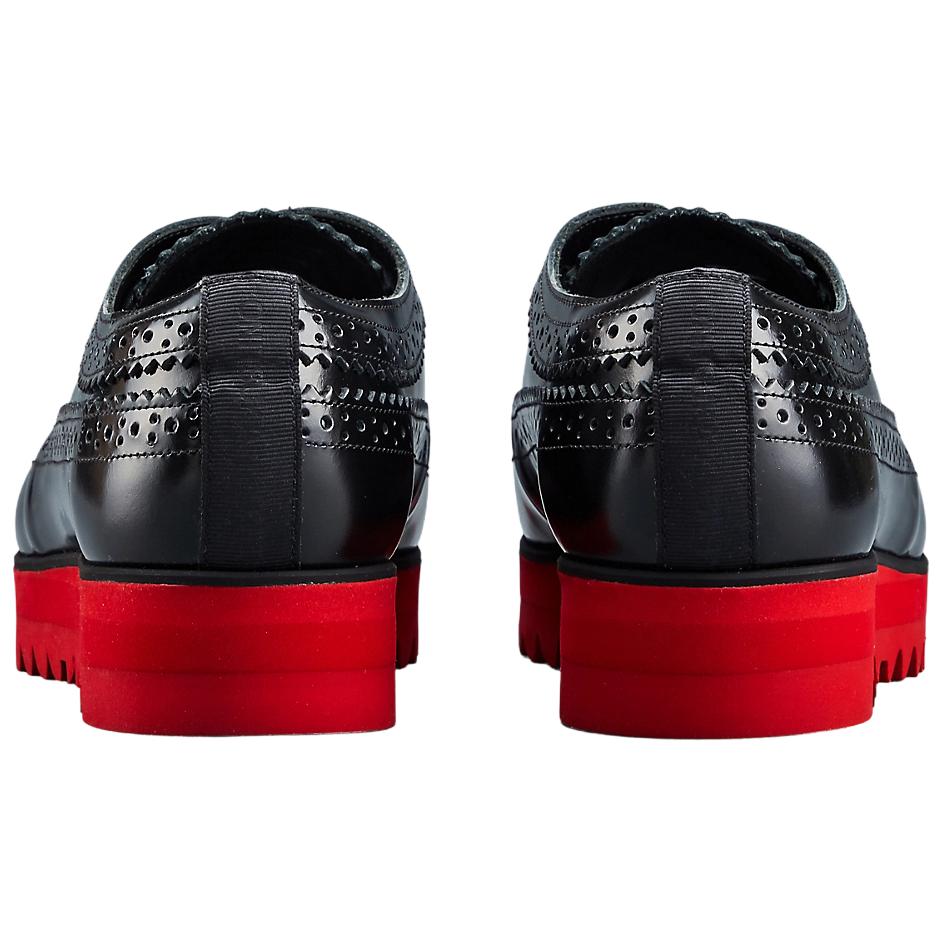 ONITSUKA TIGER Brogue Soft Comfortable Casual Leather Shoes Women Shoes Black 1182A603-001