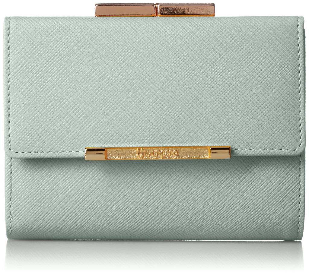 U by Ungaro Eiger Clasp Folding Wallet with Key Ring, Women's, Light Green, UULW6AS4