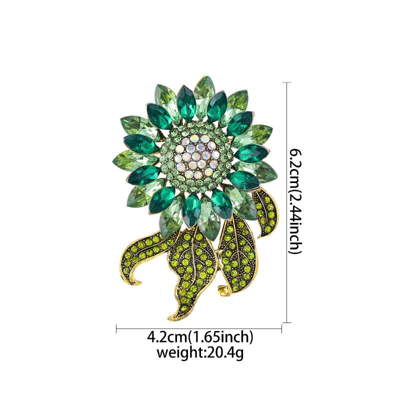 Creative  Flower Brooch Versatile Scarf Buckle Anti-Exposure Buckle  Corsage Brooch Women'S Accessories