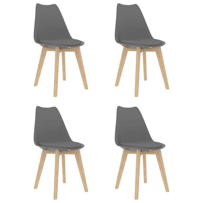 VidaXL 4x Chaise de Salle à Manger Chaises à Dîner Chaises de Repas Sièges de Cuisine Meubles de Cuisine Maison Intérieur 244786