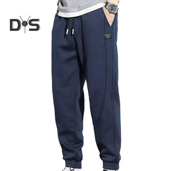 Loose Casual Pants Pockets Stylish Solid Color Running Sport Pants