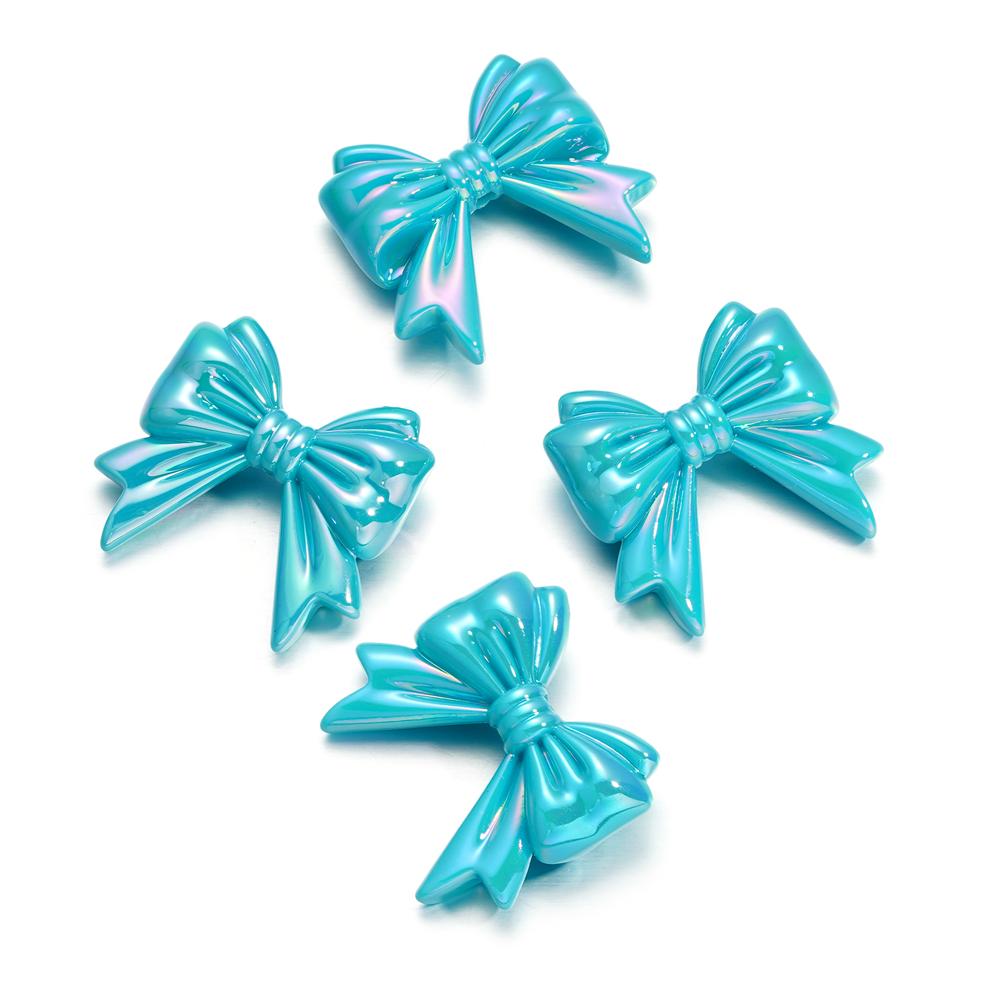 6-10pcs Butterfly AB Color Butterfly Shape Acrylic Beads Shiny Loose Spacer Beads For Jewelry Child Crafts Making Accessories