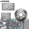LINGQI RACING 155mm Vorderradbremsscheibe Rotor mit 3 Befestigungsschrauben für Monkey Z50 Bike Z50R Pit Dirt Bike Motorradzubehör