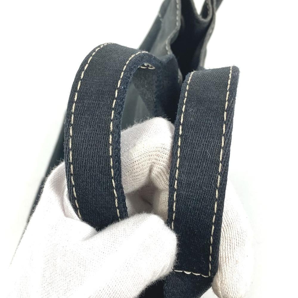 HERMES Deauville PM Deauville PM Bag Tote Bag Hand Bag Canvas Black