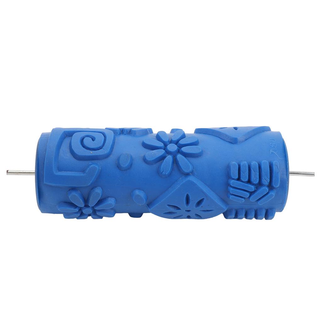 5 Inch Pattern Paint Roller Reusable Rubber Decorative Art Rollers for Wall Decoration Wooden Furnit