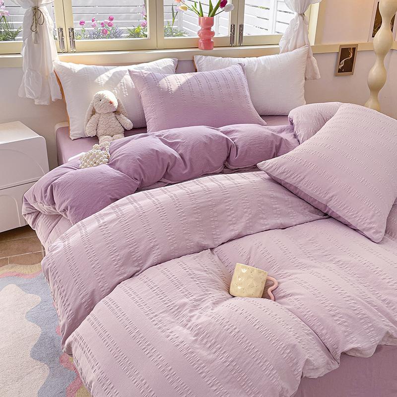 100% skin-friendly bedding sheets, pillowcases, quilt covers, four-piece sets, three-piece sets.