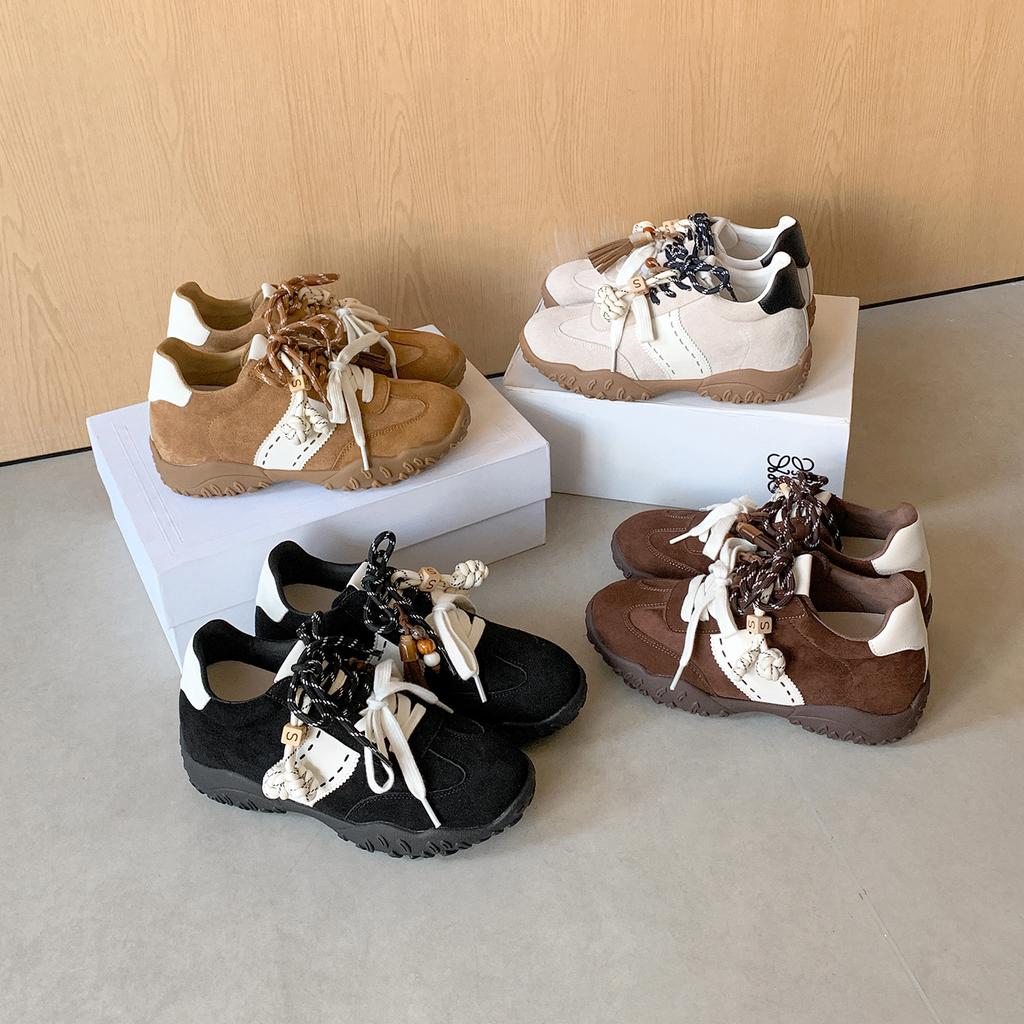 Inner height increase German training shoes women's autumn and winter new retro versatile casual sports shoes Forrest Gump shoes women
