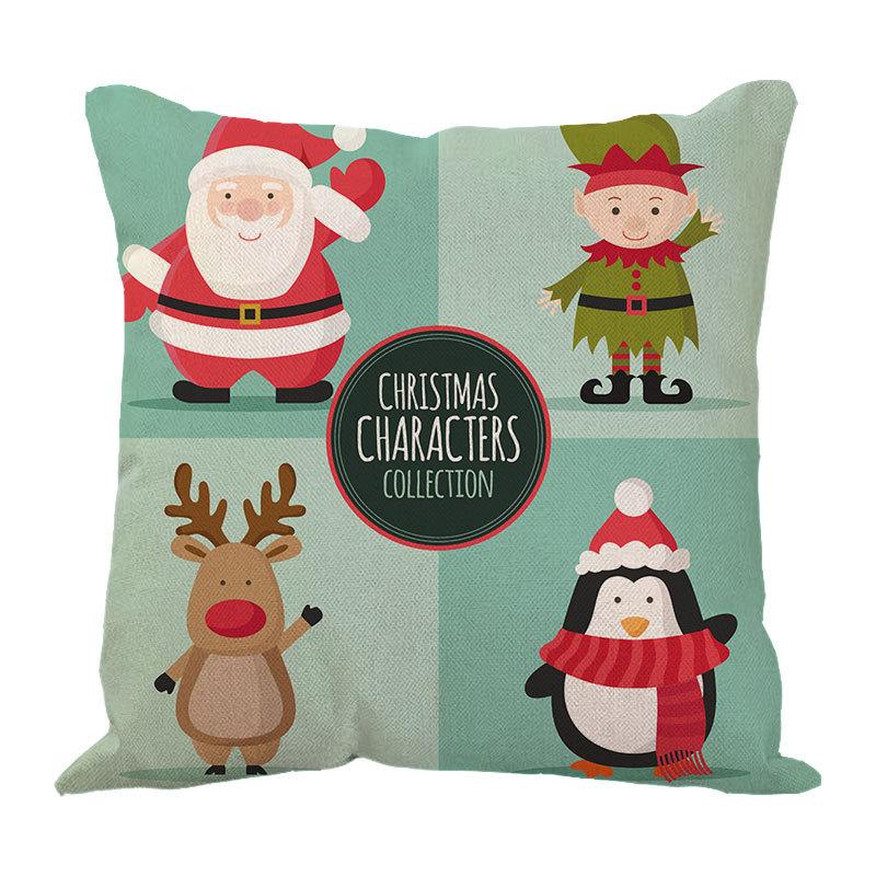 New Linen Christmas Pillows Linen Cushion Pillow Cover Pillow Pillow Car Pillow Sofa Pillow Cover